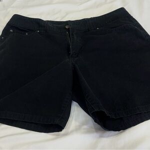 Venezia Black Denim Jean Shorts